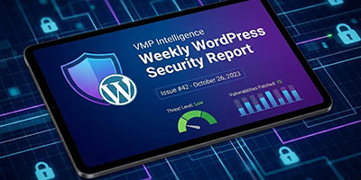 VMP™ Intelligence Weekly WordPress Security Report